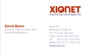 Xionet Corporate Design Visitenkarte