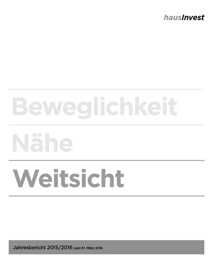hausInvest Jahresbericht 2015-2016